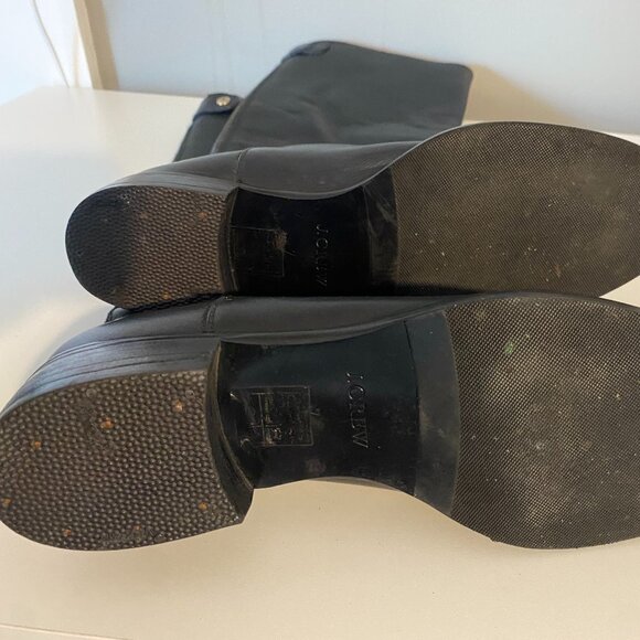 J. Crew Tall Black Leather Riding/Field Boots Women's 7 - Picture 8 of 13